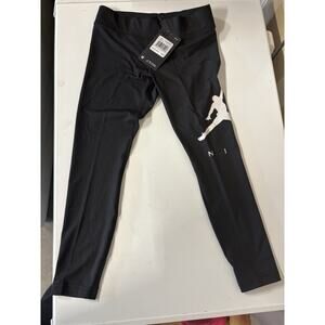 New! Nike Jordan Girls Leggings Black Color Size Small